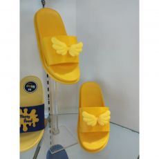 Yellow Casual Kids Slippers