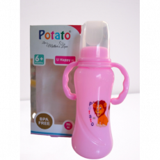 Potato a mother's love 6 + months U Happy (L) BPA free feeder bottle with handle 280