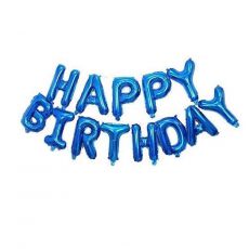 Happy Birthday Alphabets Foil Balloons Set