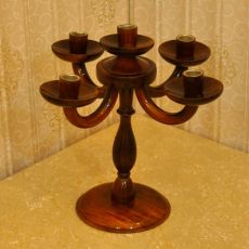 Wooden Candle stand 5 portions