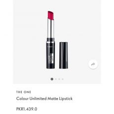	Colour Unlimited Matte Lipstick